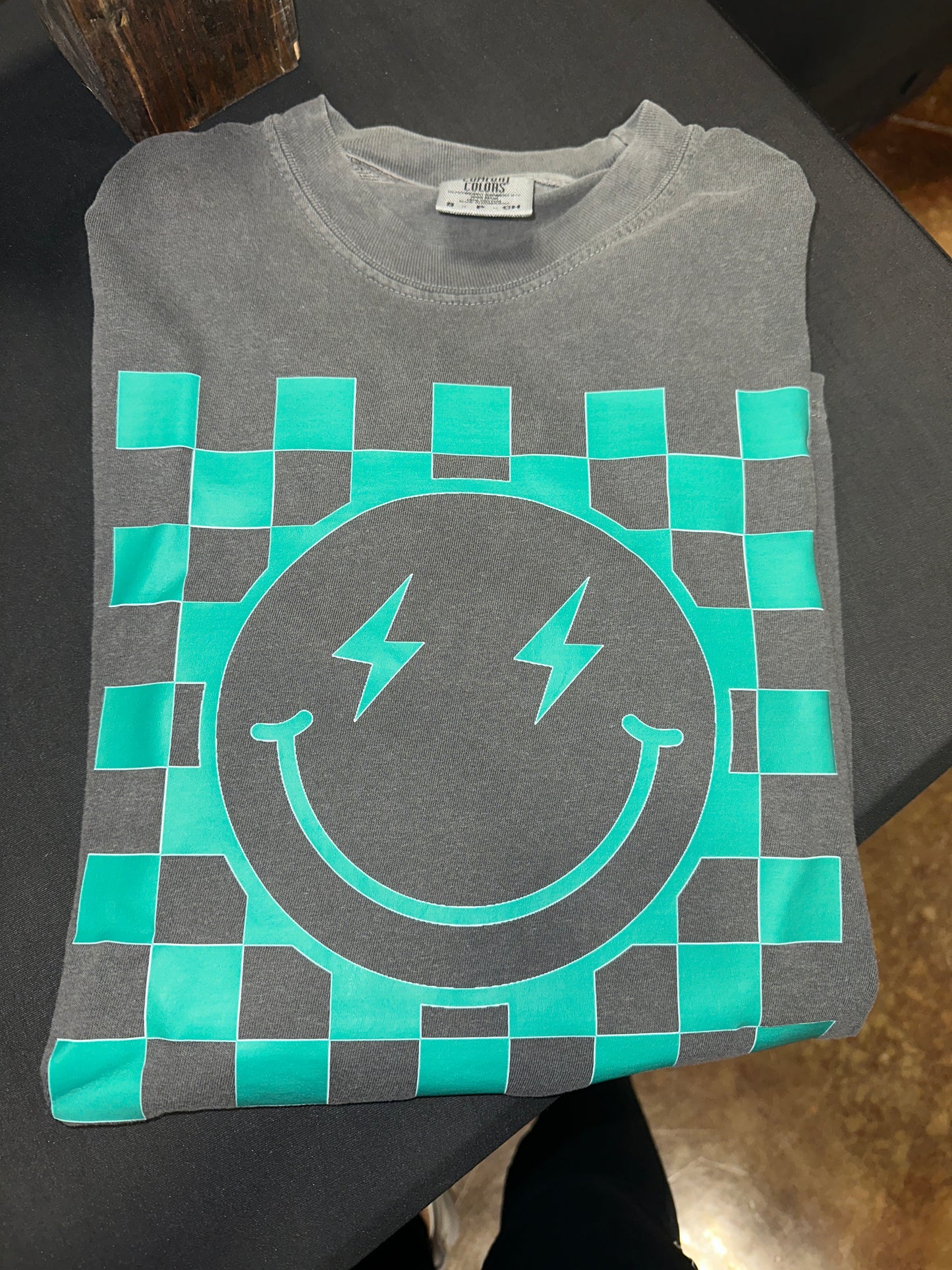 Smiley face checkered